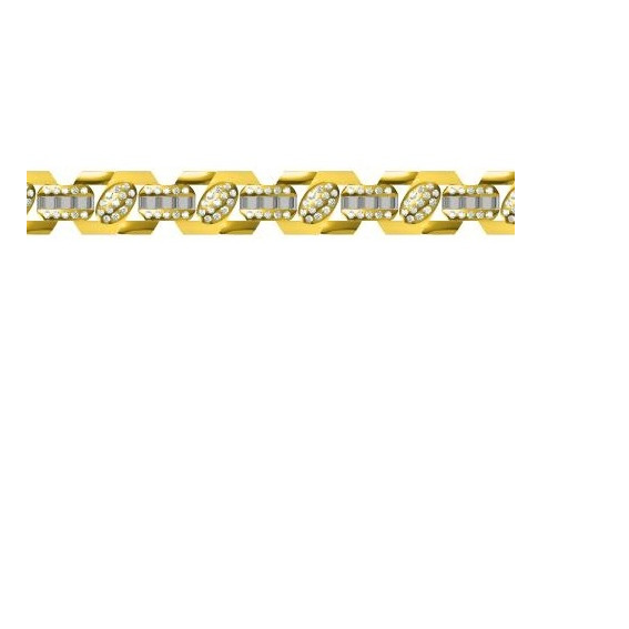 916 cz diamond gold bracelet