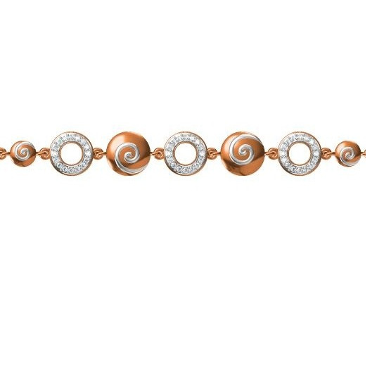 916 cz rose gold bracelet