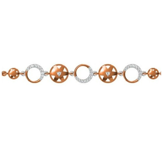 916 cz rose gold bracelet