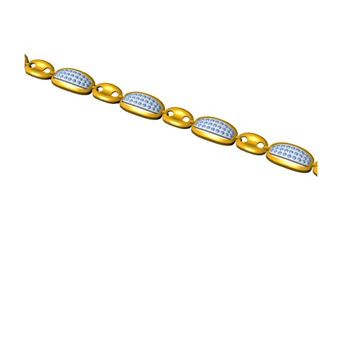 916 cz diamond gold bracelet