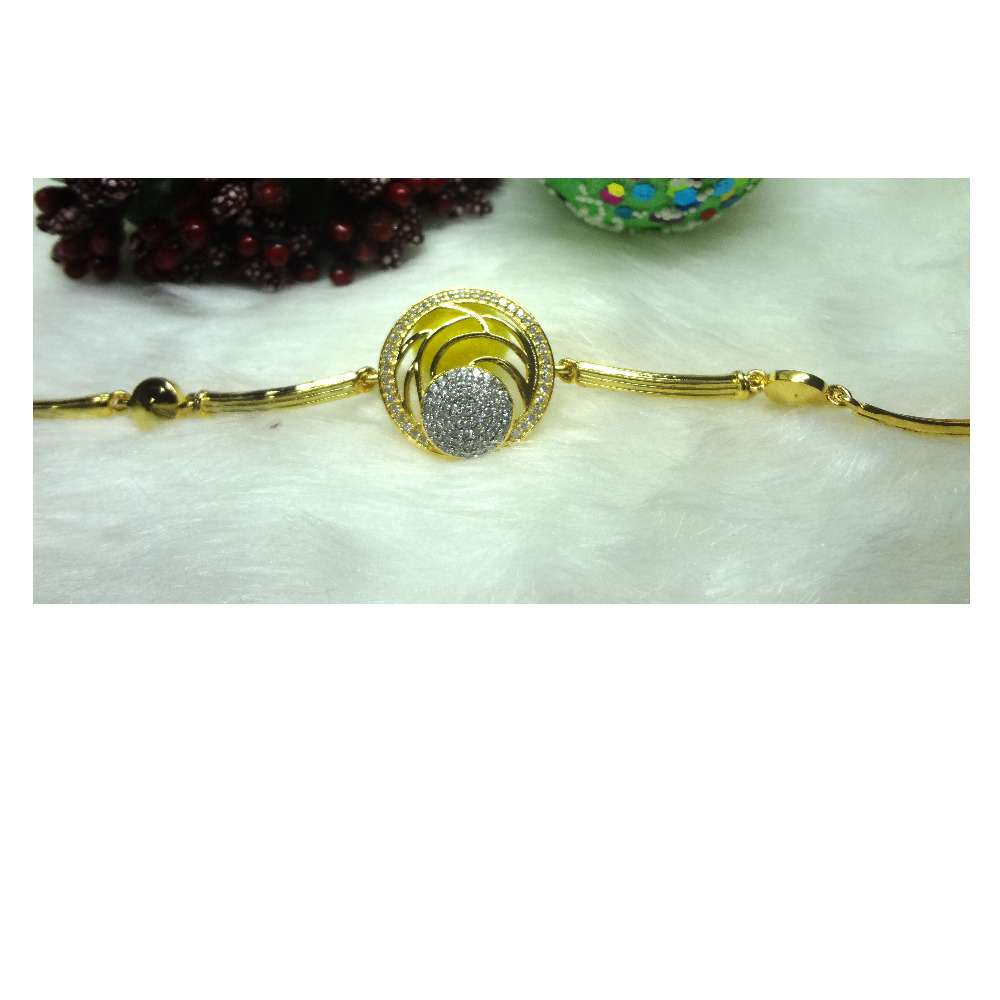 916 GOLD CZ DIAMOND fancy ladies bracelet