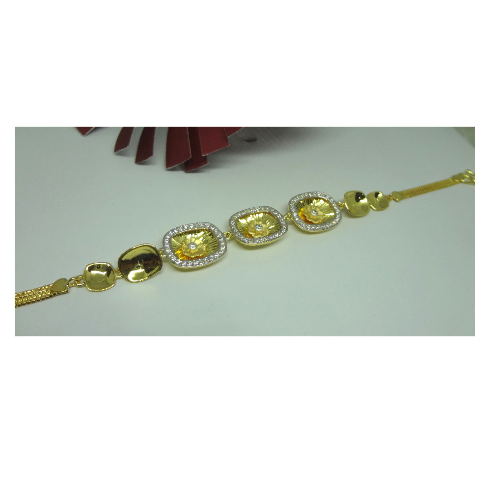 916 gold cz diamond amazing ladies bracelet