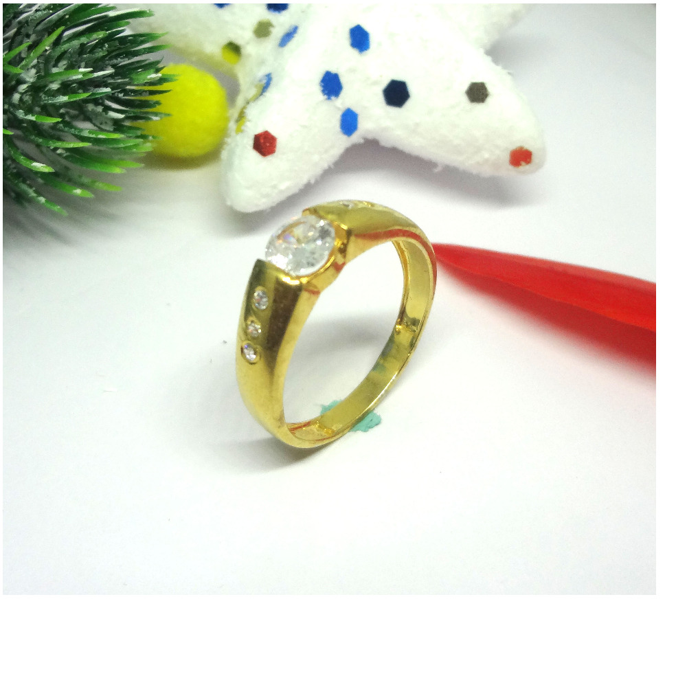 916 cz gold diamond ring
