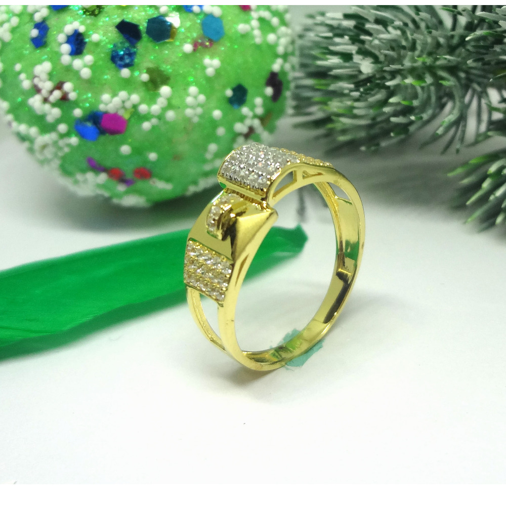 916 cz gold diamond ring