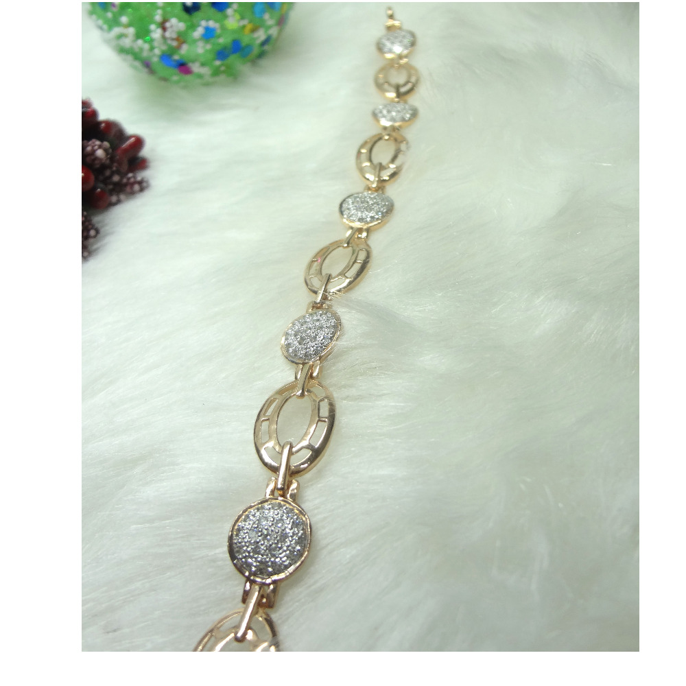 916 cz gold diamond bracelet