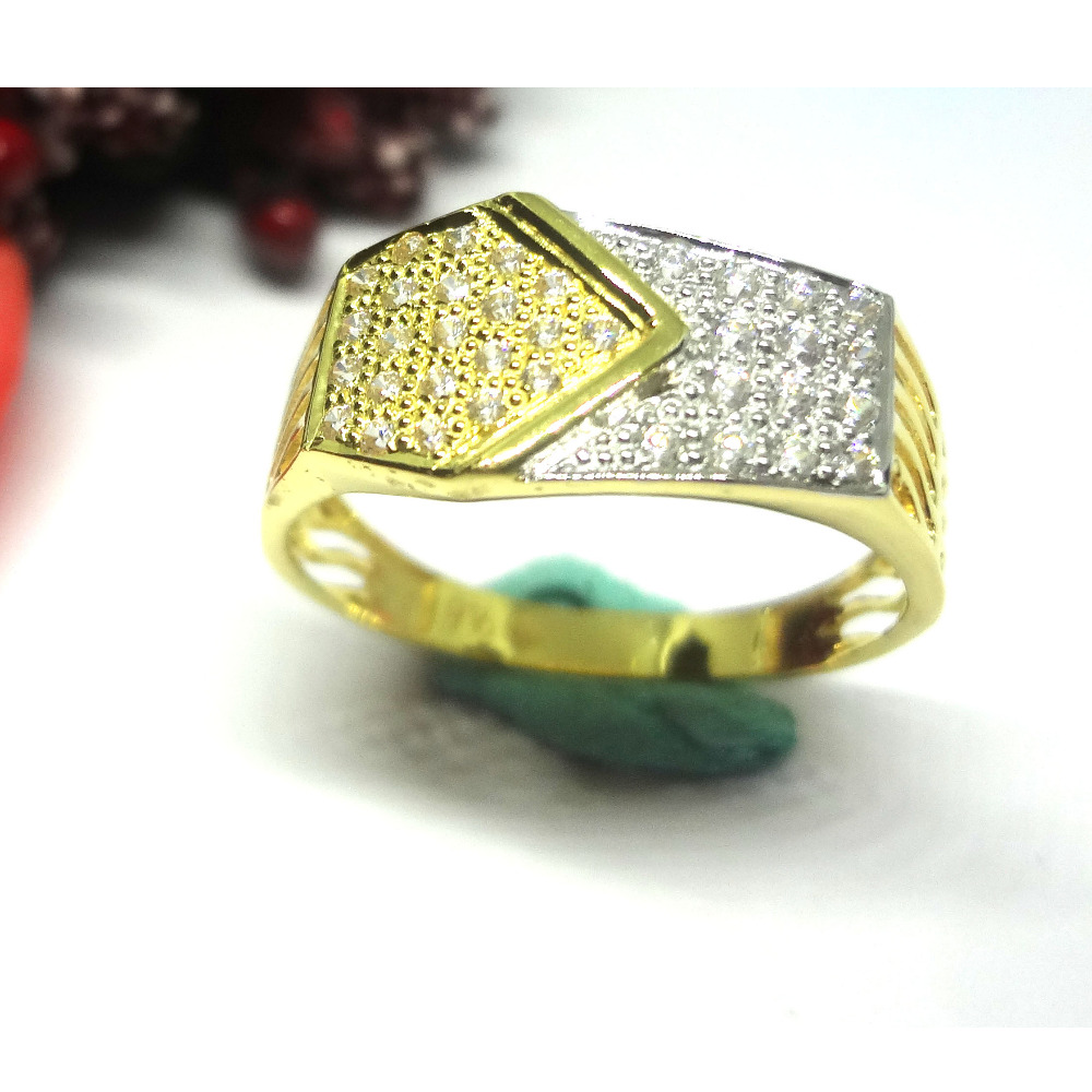 916 cz gold diamond ring