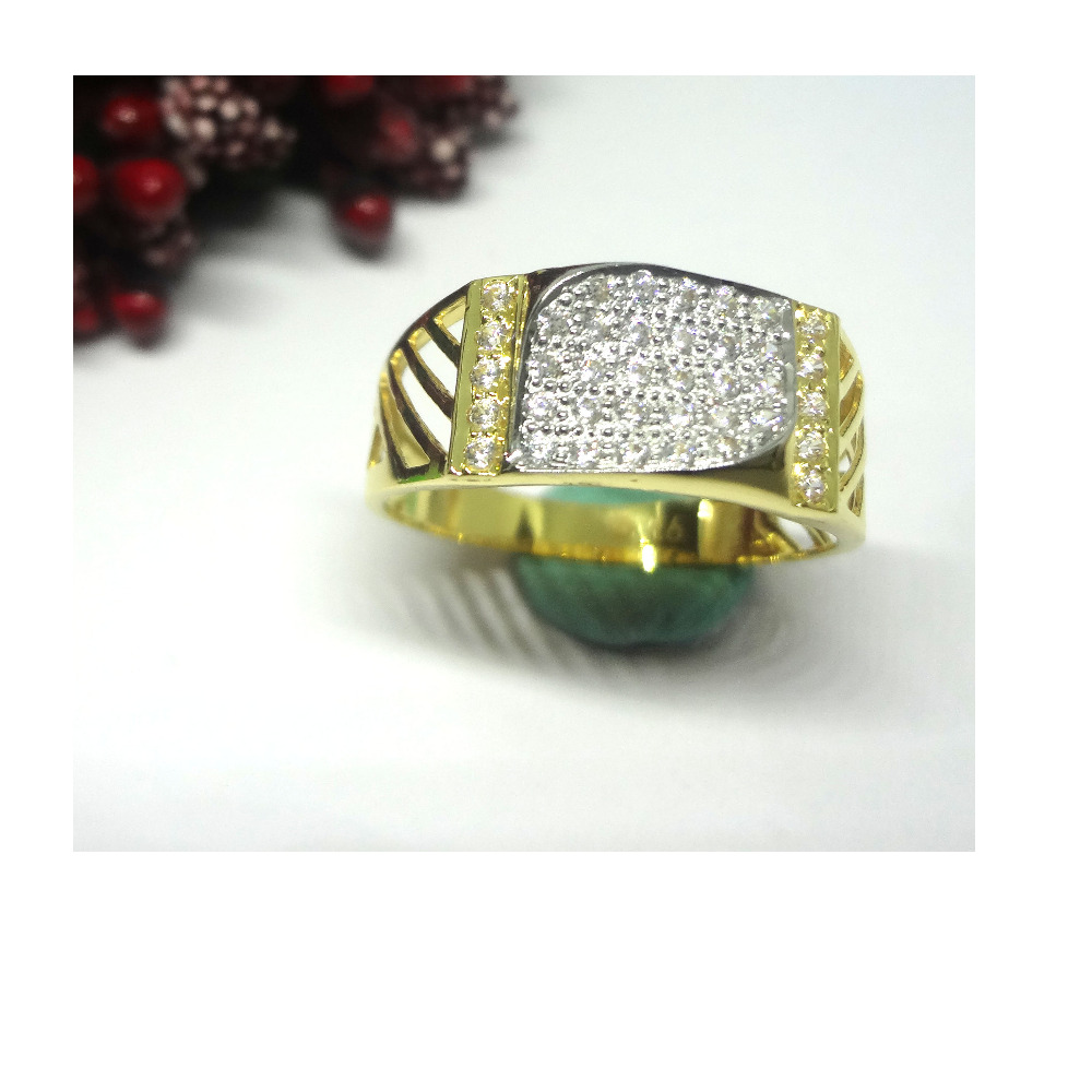 916 cz gold diamond ring