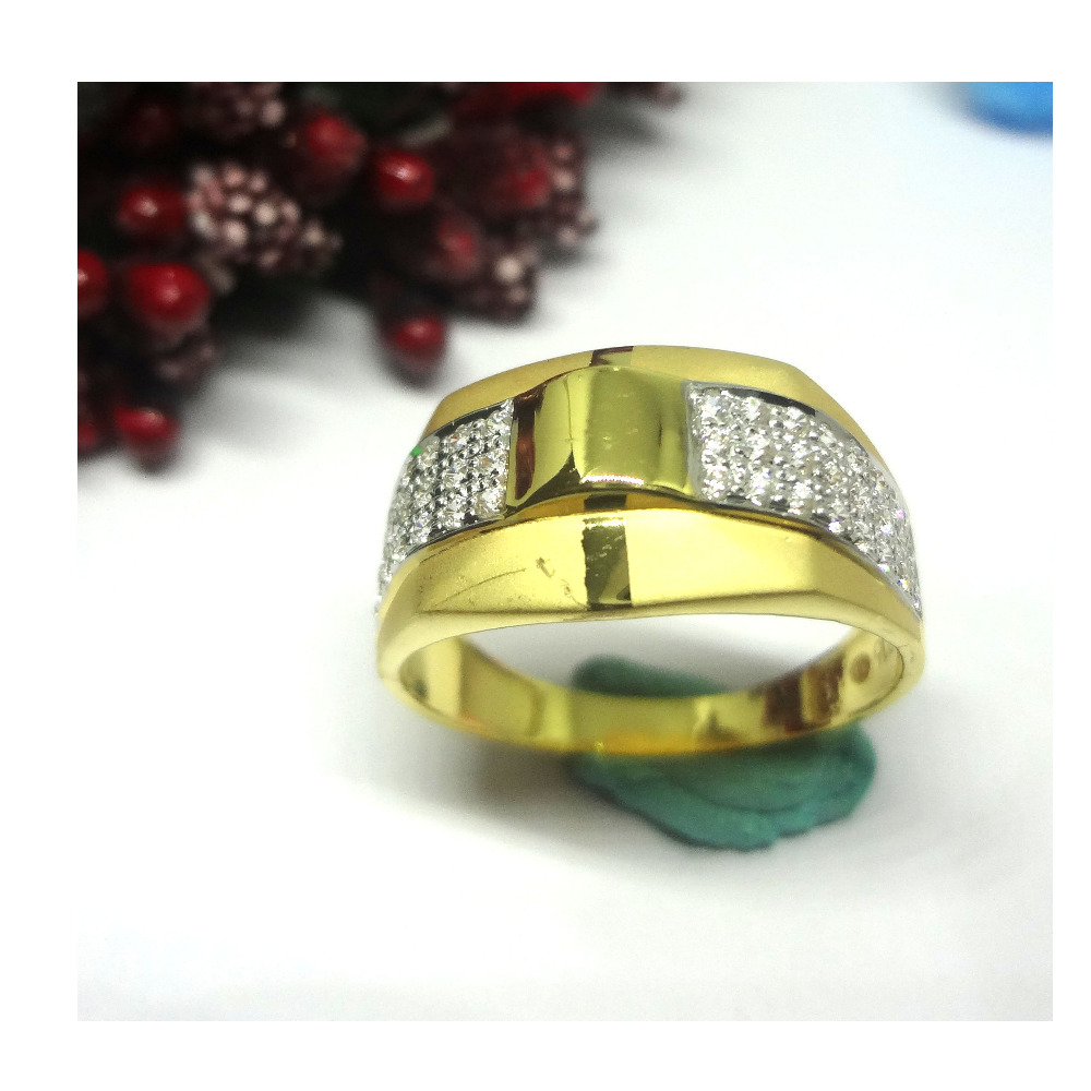 916 cz gold diamond ring