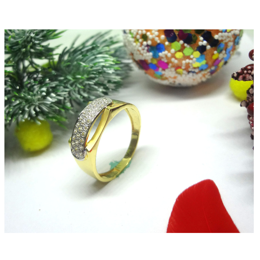 916 cz gold diamond ring