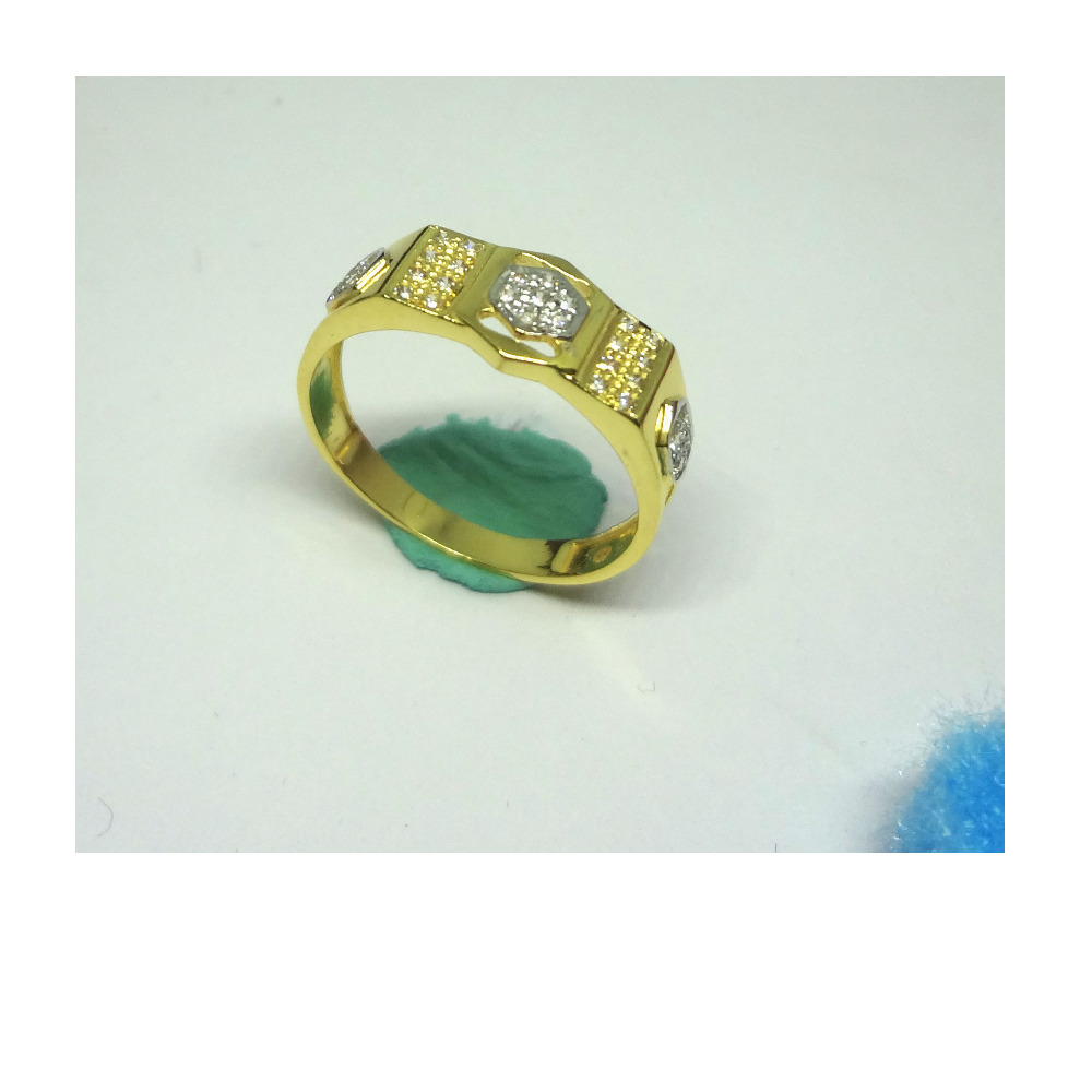 916 cz gold diamond ring