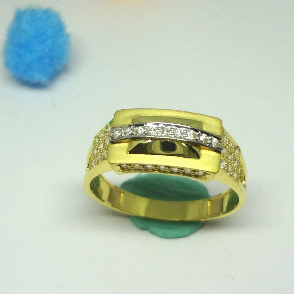 916 cz gold diamond ring