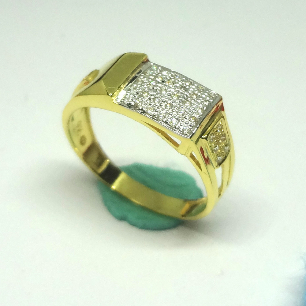 916 cz gold diamond ring