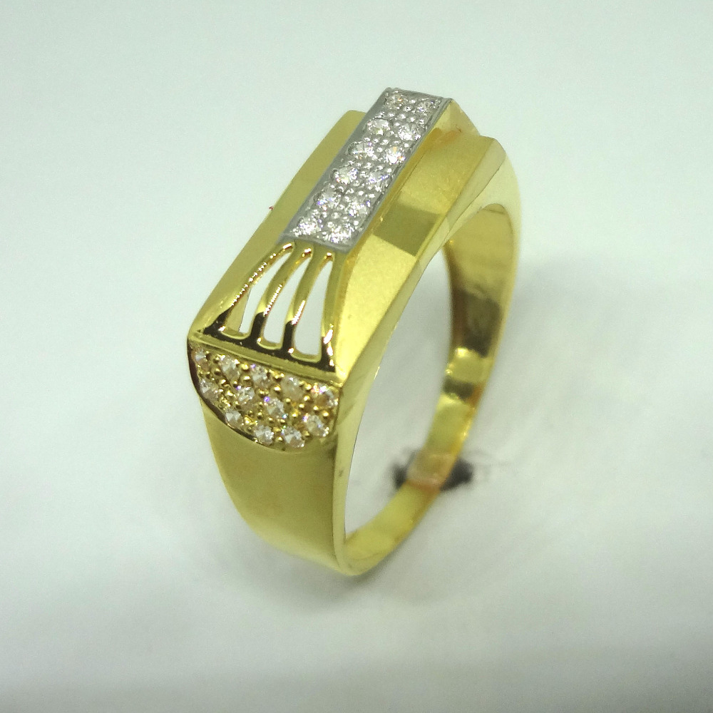 916 cz gold diamond ring