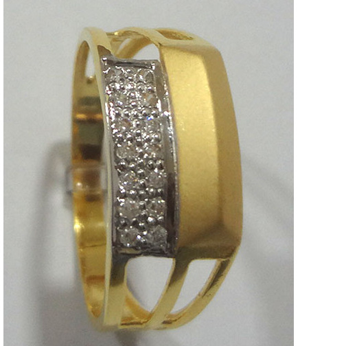 916 cz gold diamond ring