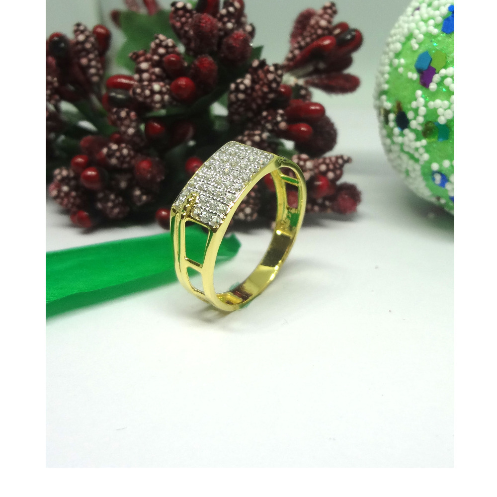 916 cz gold diamond ring