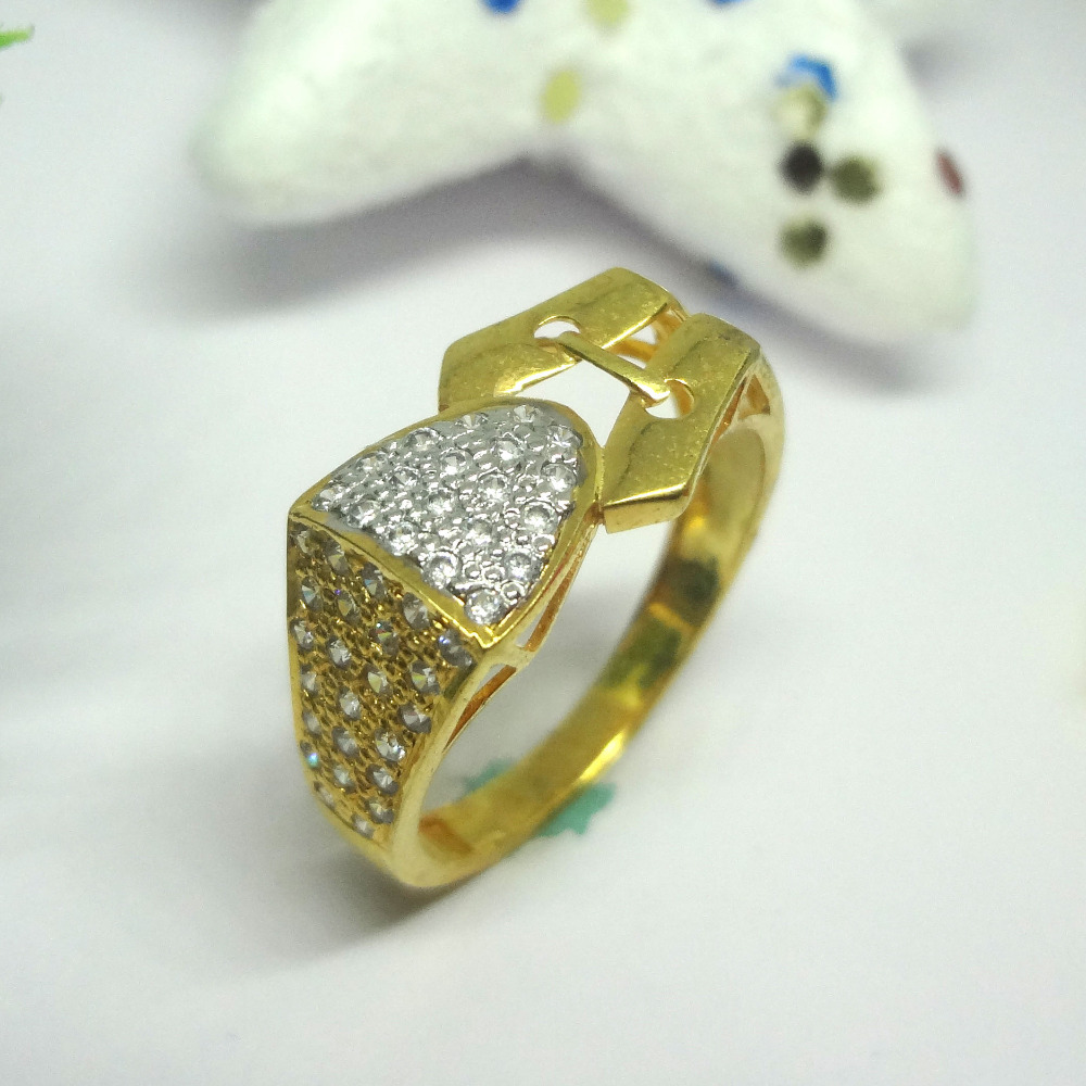 916 cz gold diamond ring