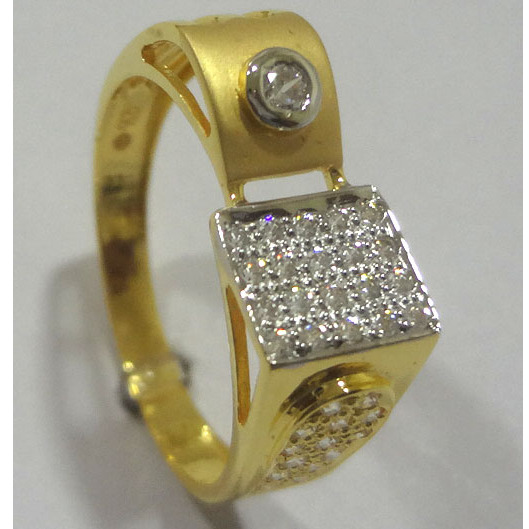916 cz diamond gents ring