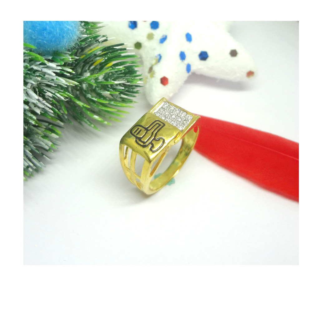 916 cz gold diamond ring