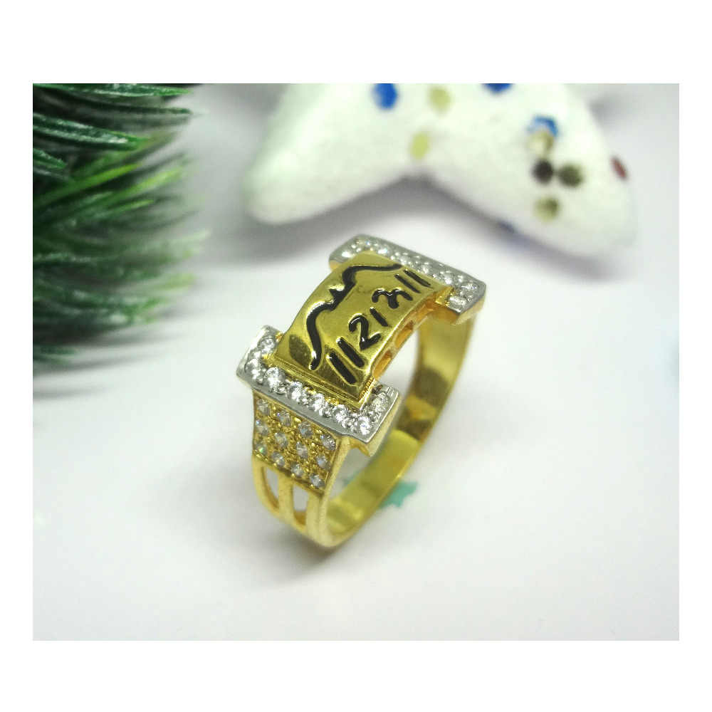 916 cz gold diamond ring