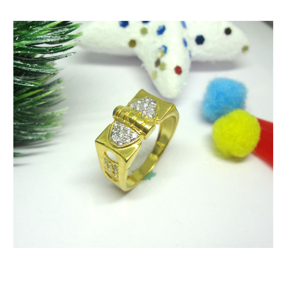 916 cz gold diamond ring