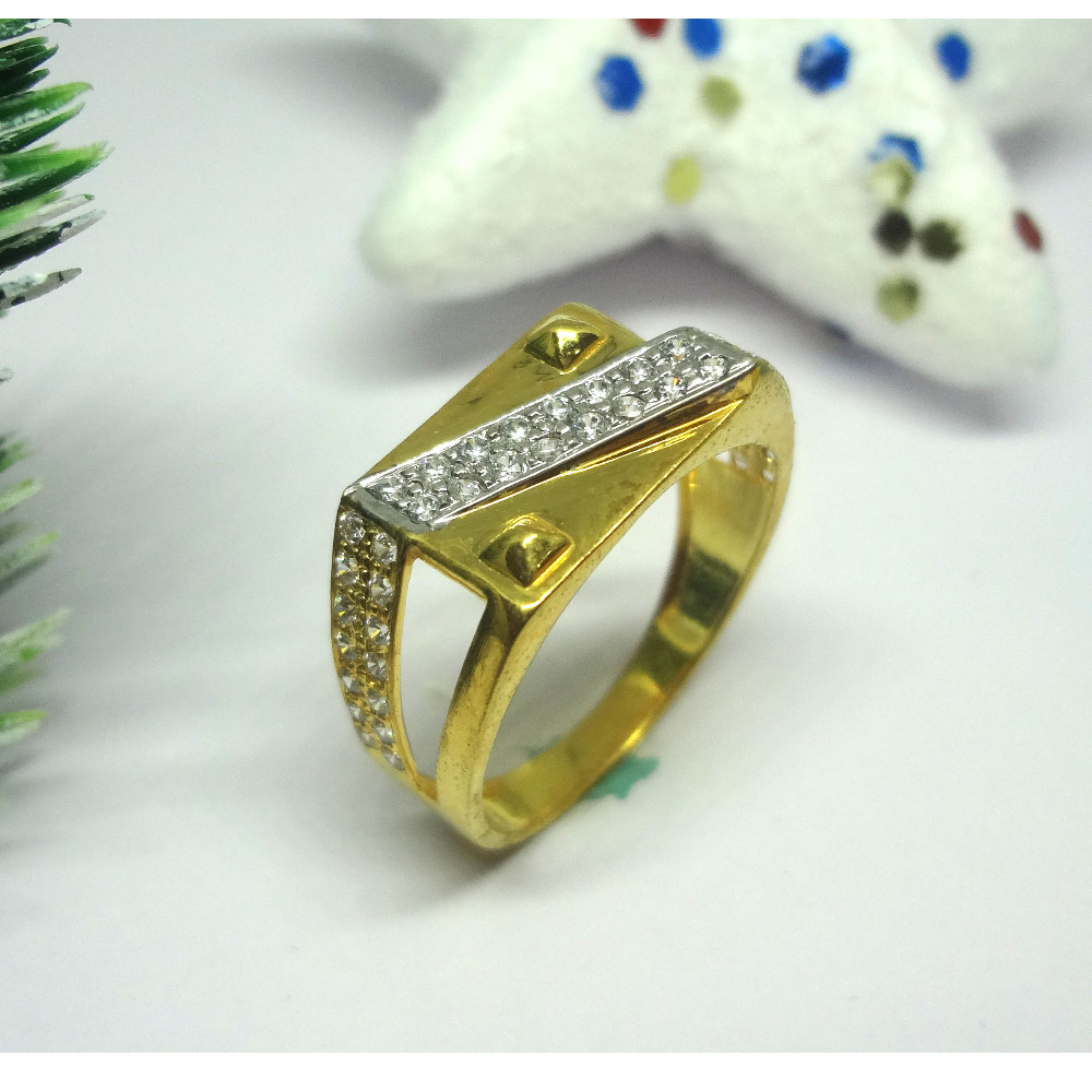 916 cz gold diamond ring