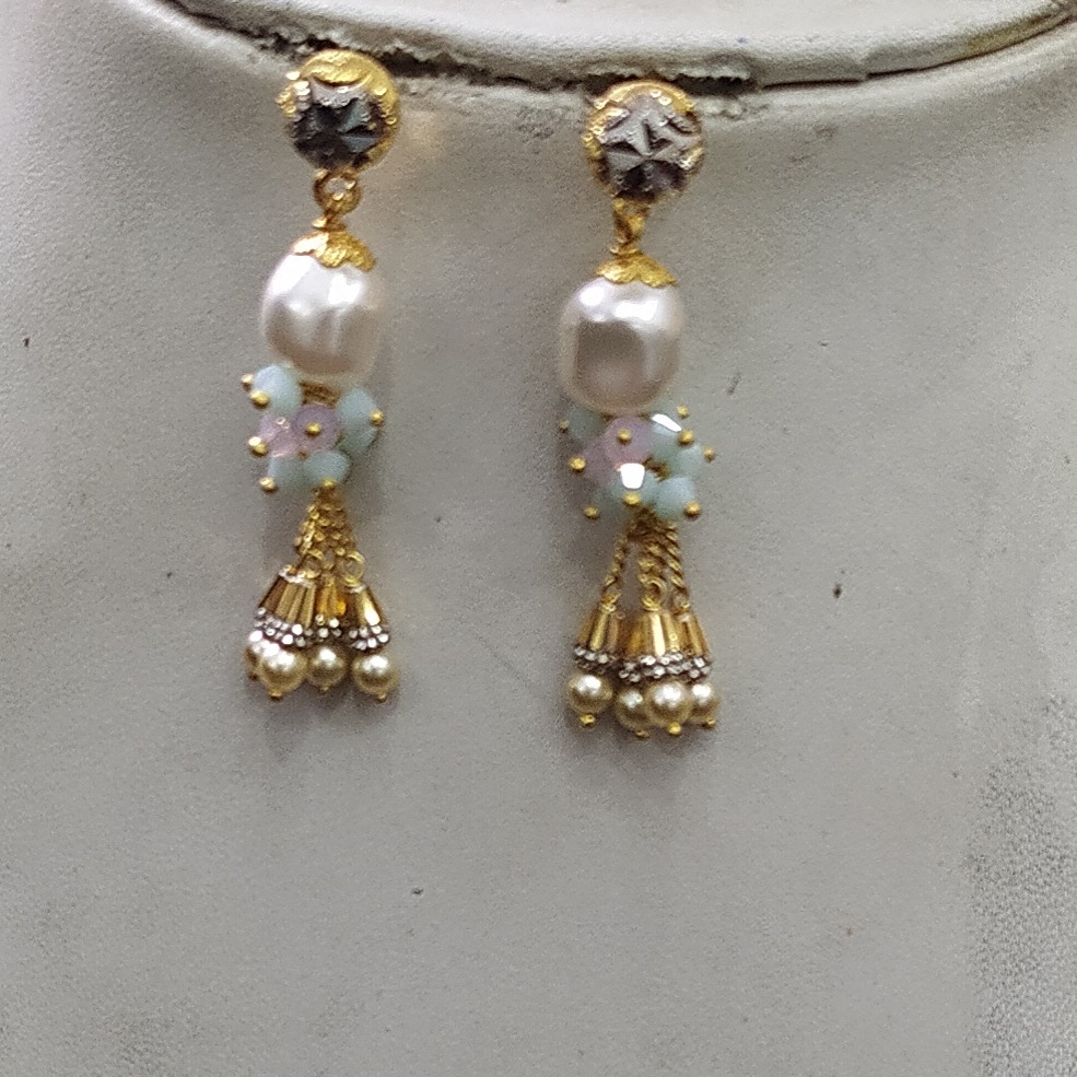 916 gold White Pearl Necklaec Set