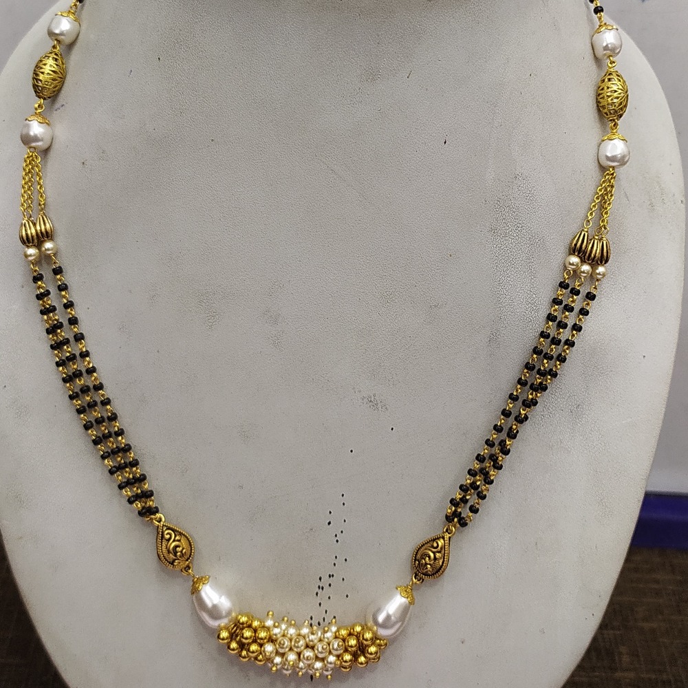 22k Gold Pearl Design Mangalsutra