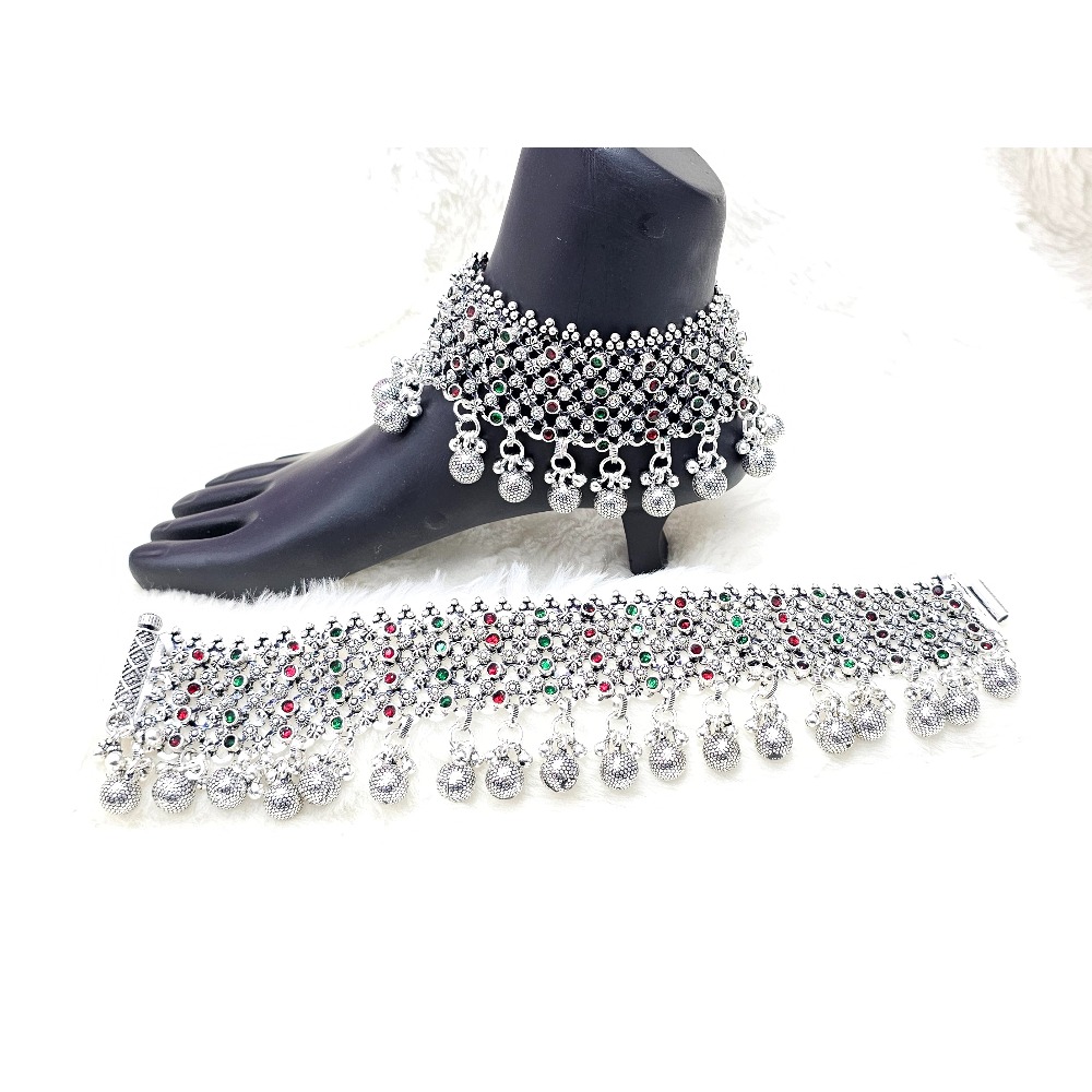 925 Silver antique Rajwadi Payal