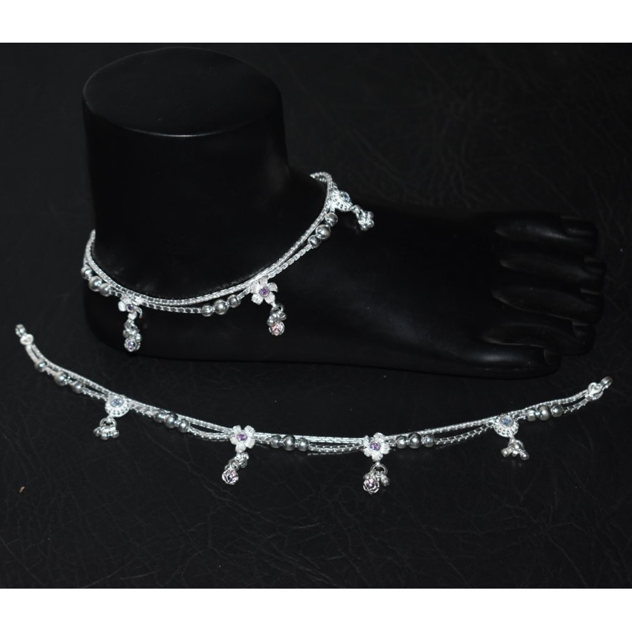 Fancy Silver Payal
