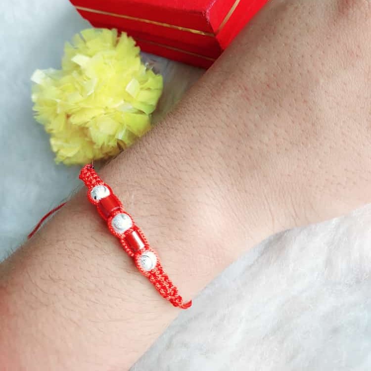 925 Silver Ball Rakhi