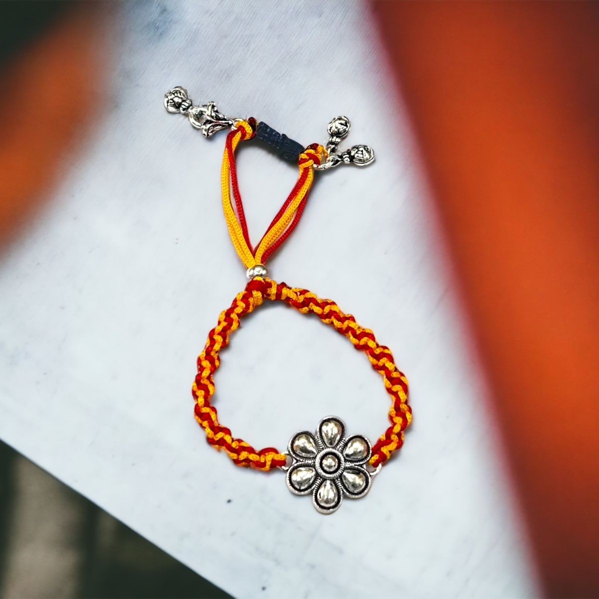 925 Silver Antique Bhabhi Rakhi