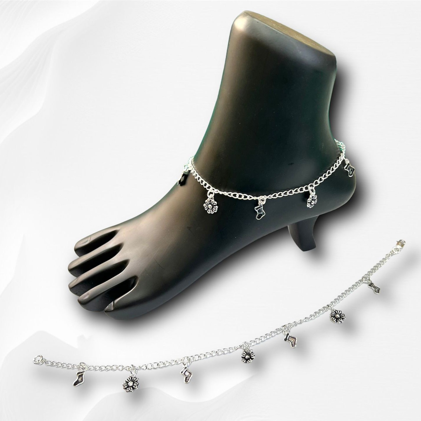 925 Silver Fancy Payal MSP026