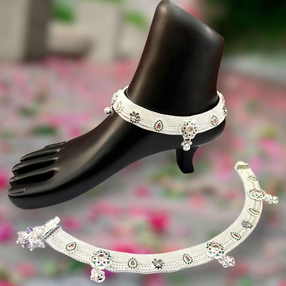 925 silver broad payal