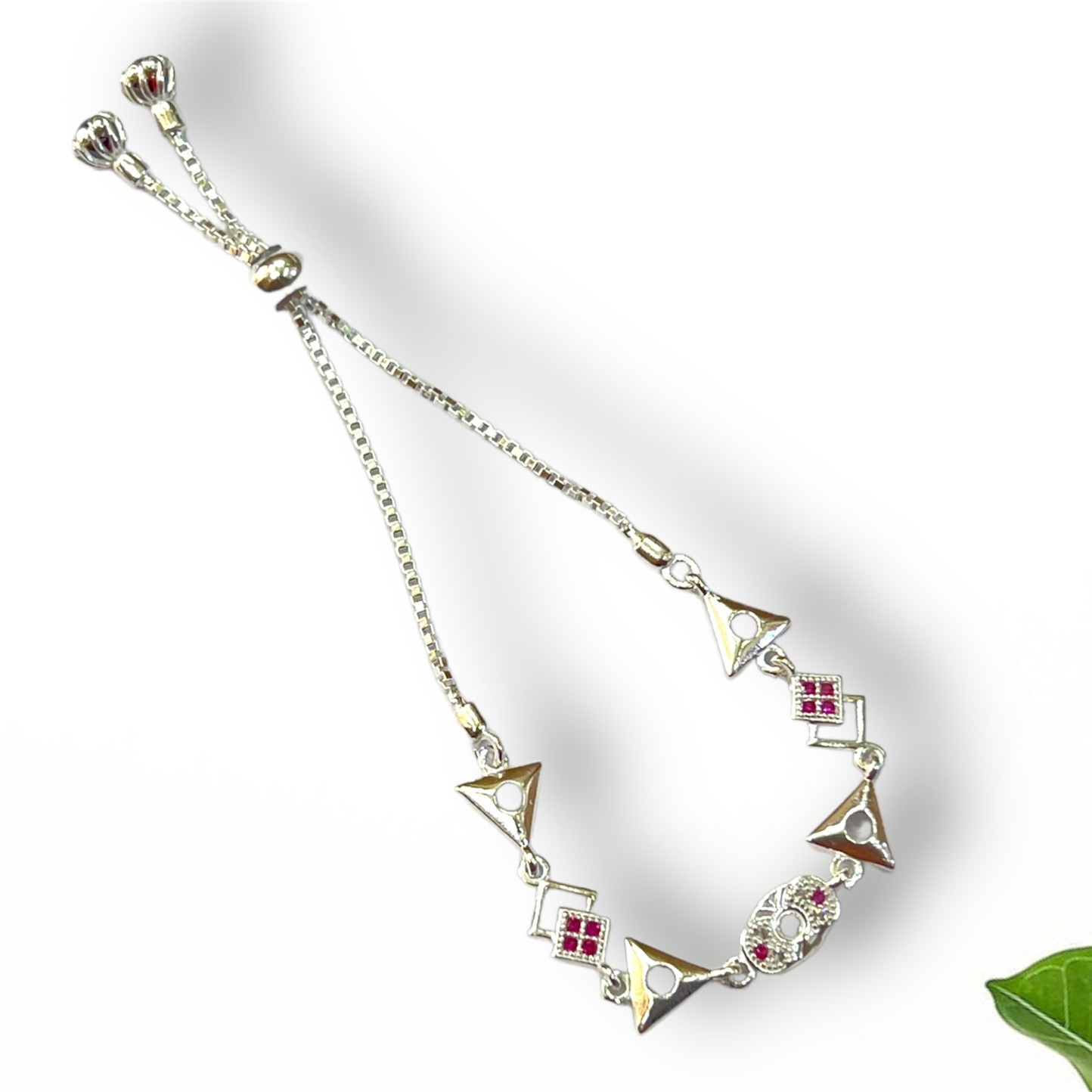 925 Silver Triangle Shape Bracelet