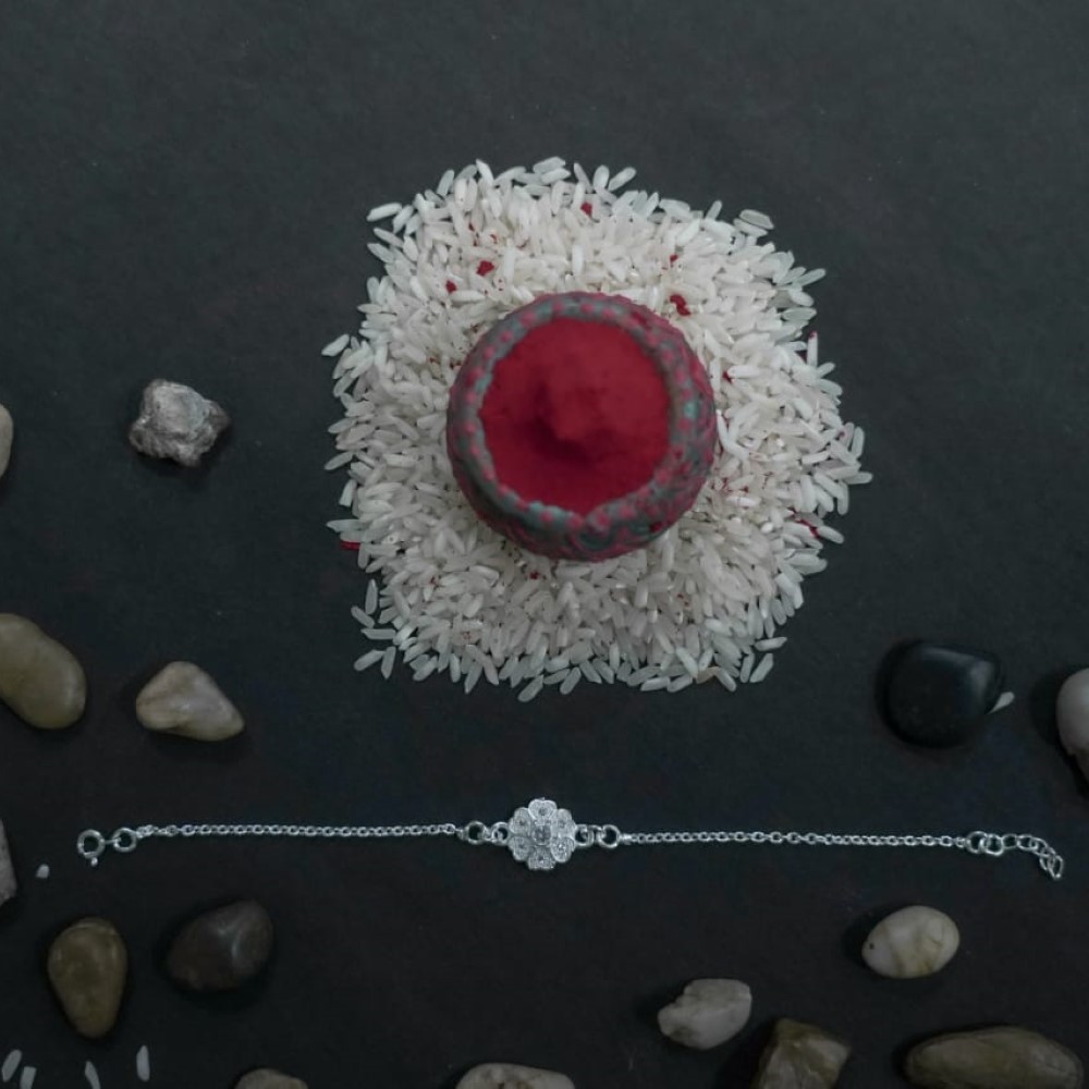 Silver Cocktail Rakhi