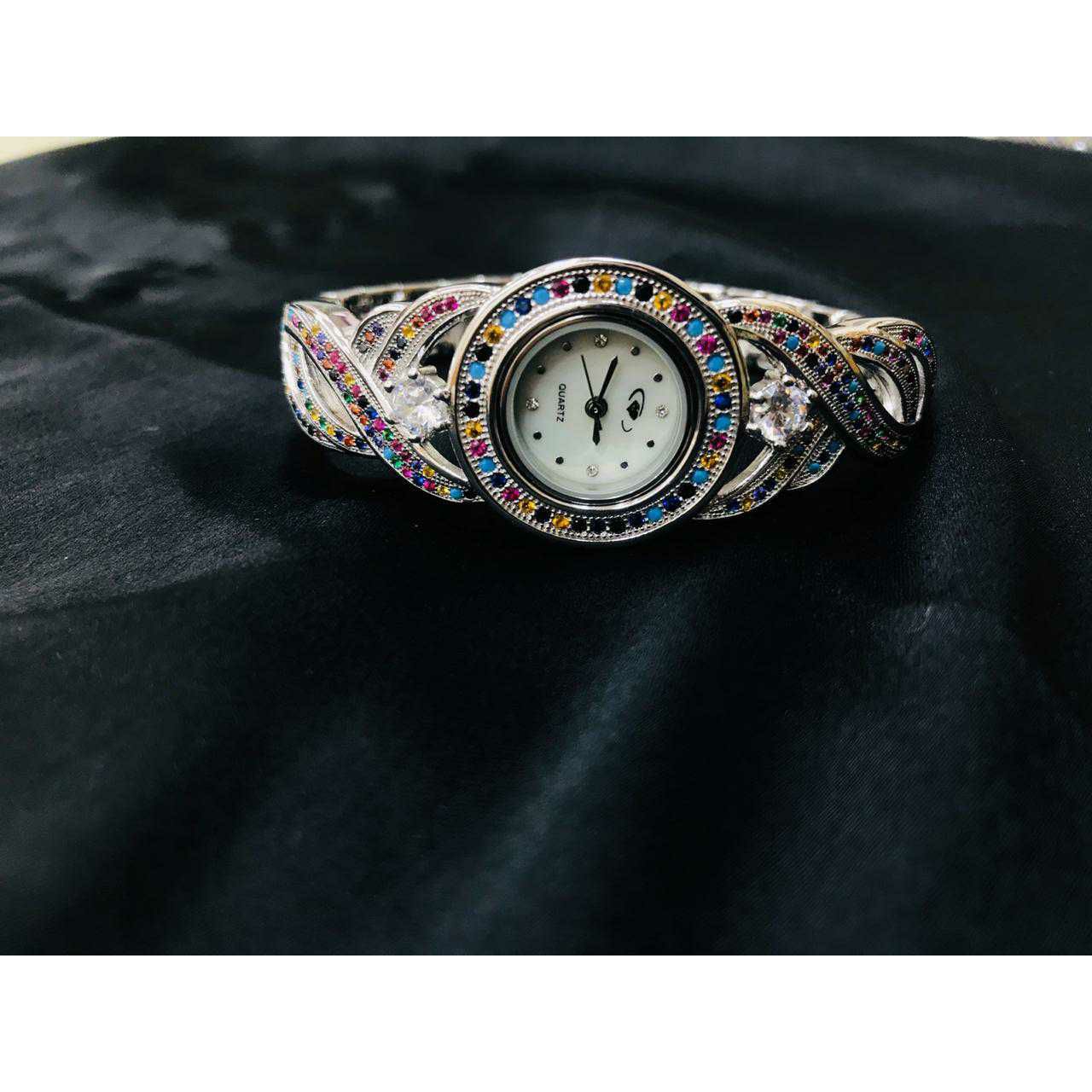 92.5 Sterling Silver Heavy Look Watch Ms-3869