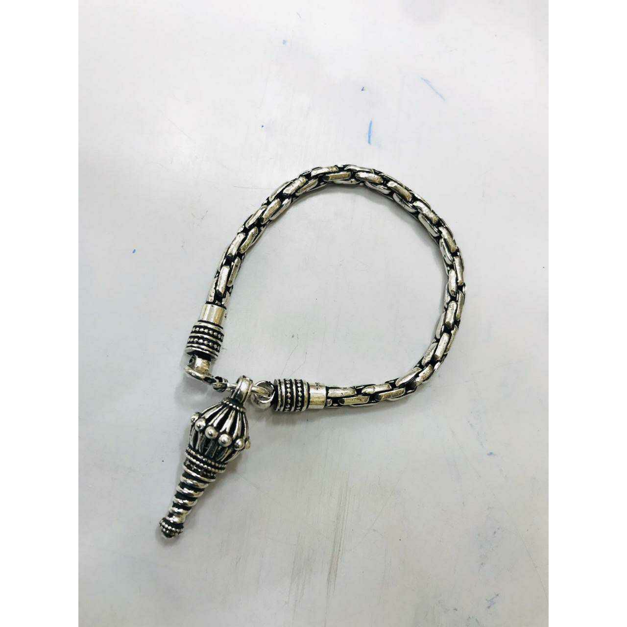 92.5 Sterling Silver Baby(Baccha,Children,Kids) Rajwadi Kada Ms-3668