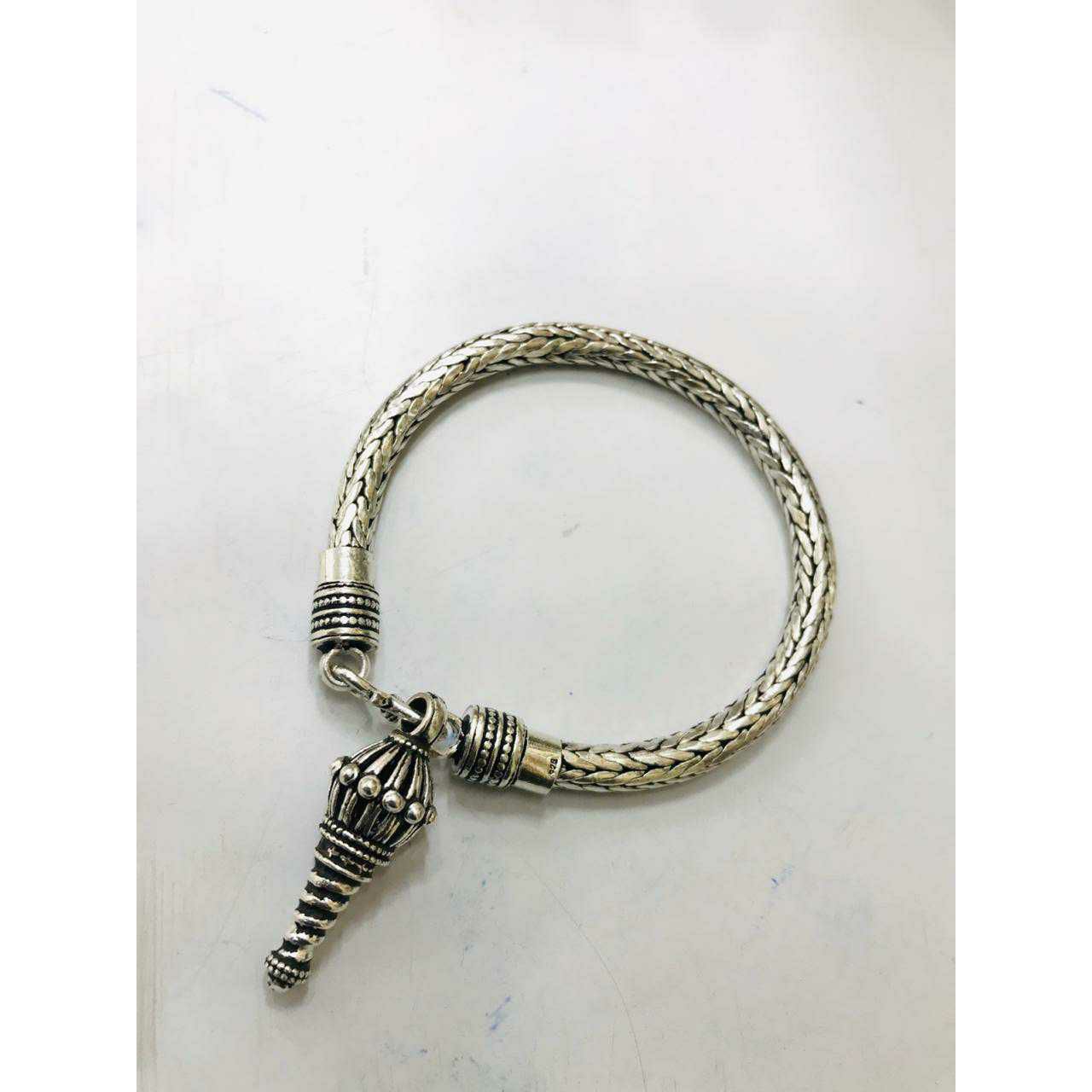 92.5 Sterling Silver Babby(Children,Kids,Baccha) Lock Kada Ms-3667