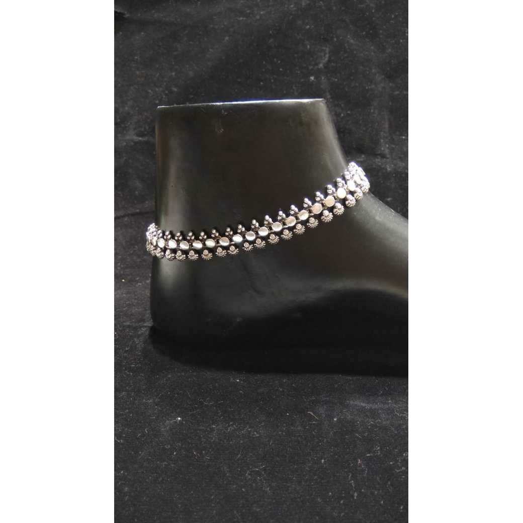 92.5 Sterling Silver Luxurious Anklet(Payal) Ms-3440