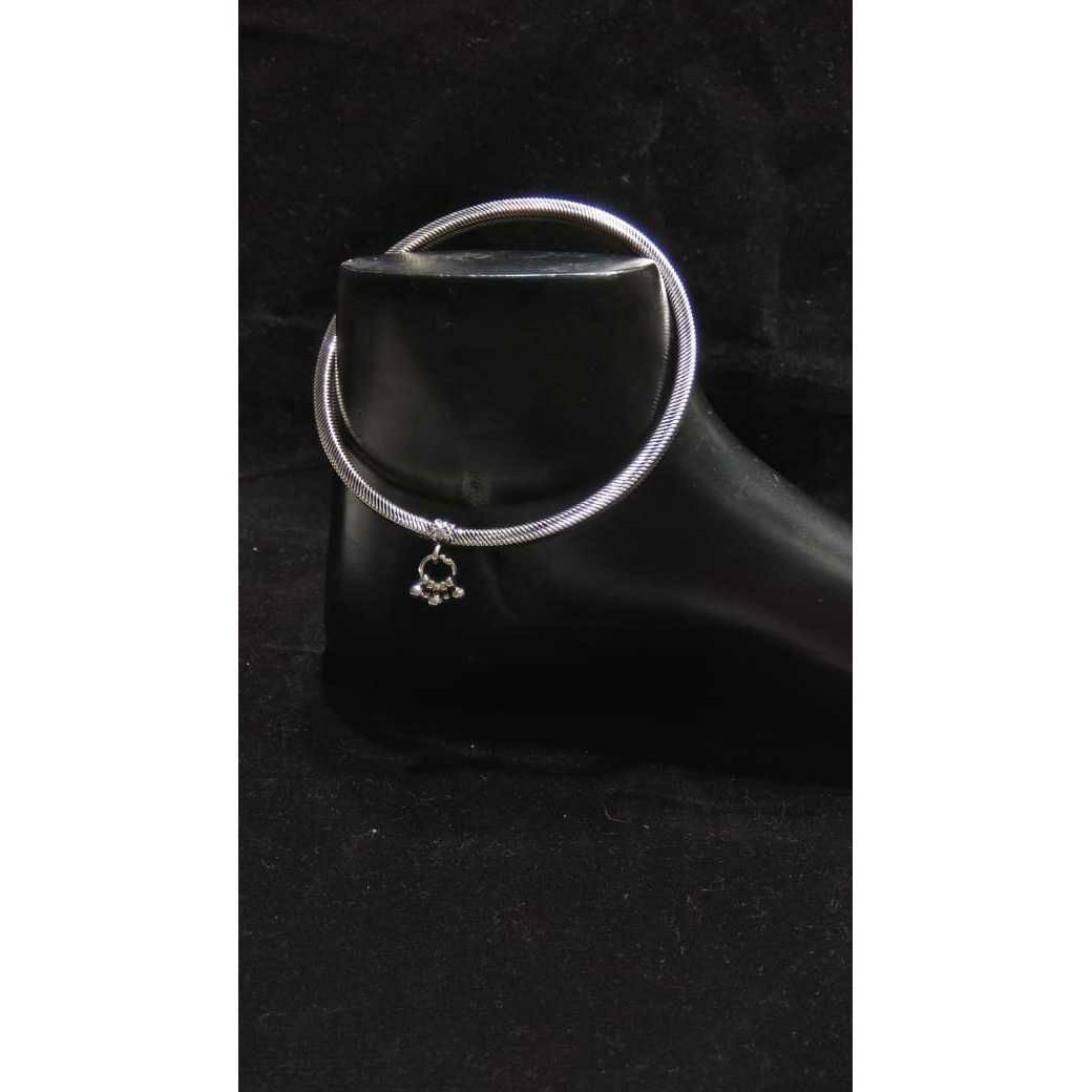 92.5 Sterling Silver Round Kada Payal Ns-3432