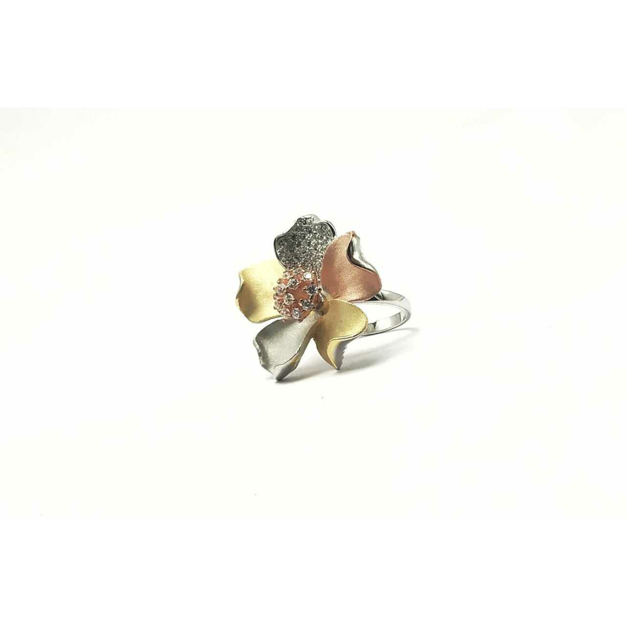 92.5 Sterling Silver Totally New Look Patern Ring Ms-3365