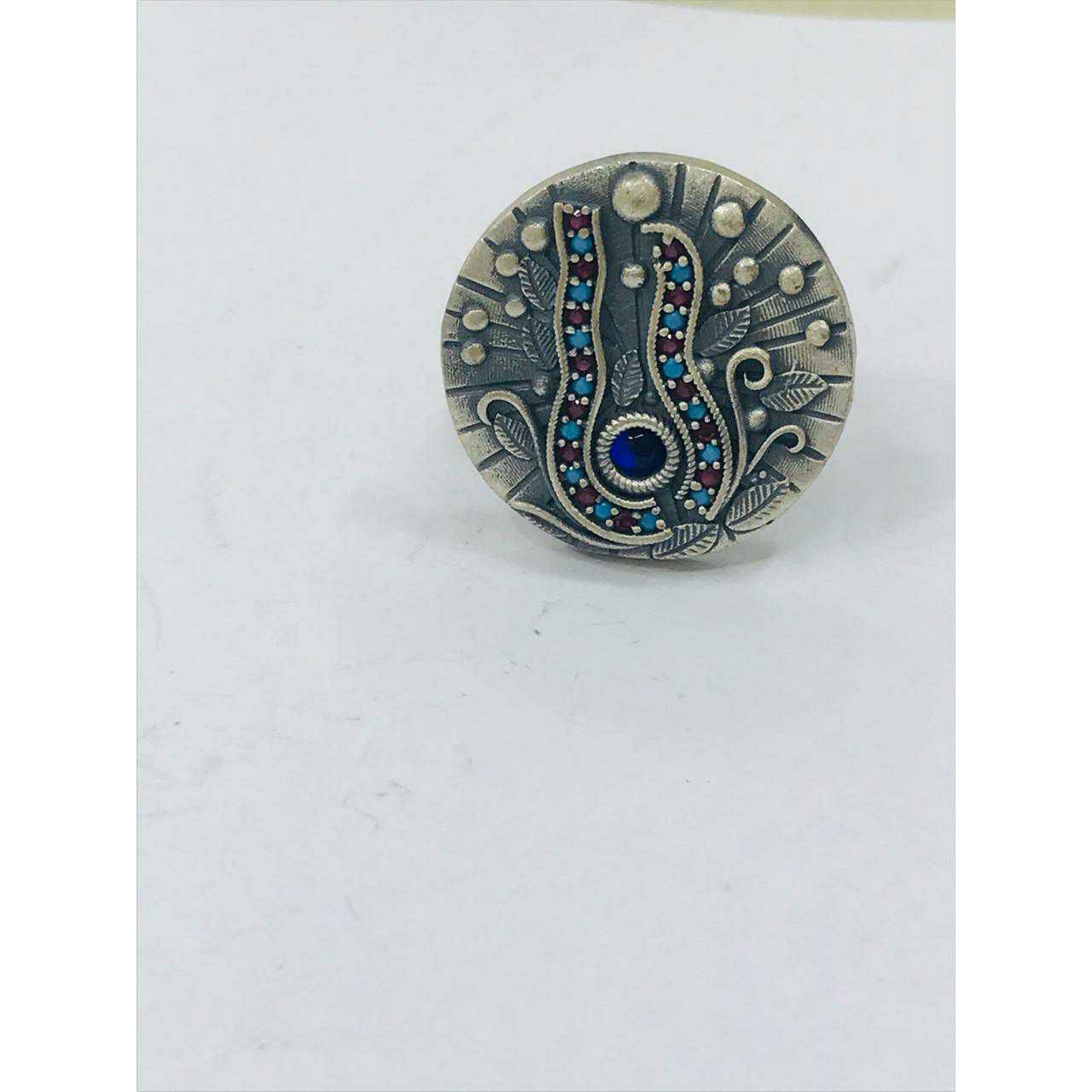 92.5 Sterling Silver Matchine Finish Ring Ms-3288
