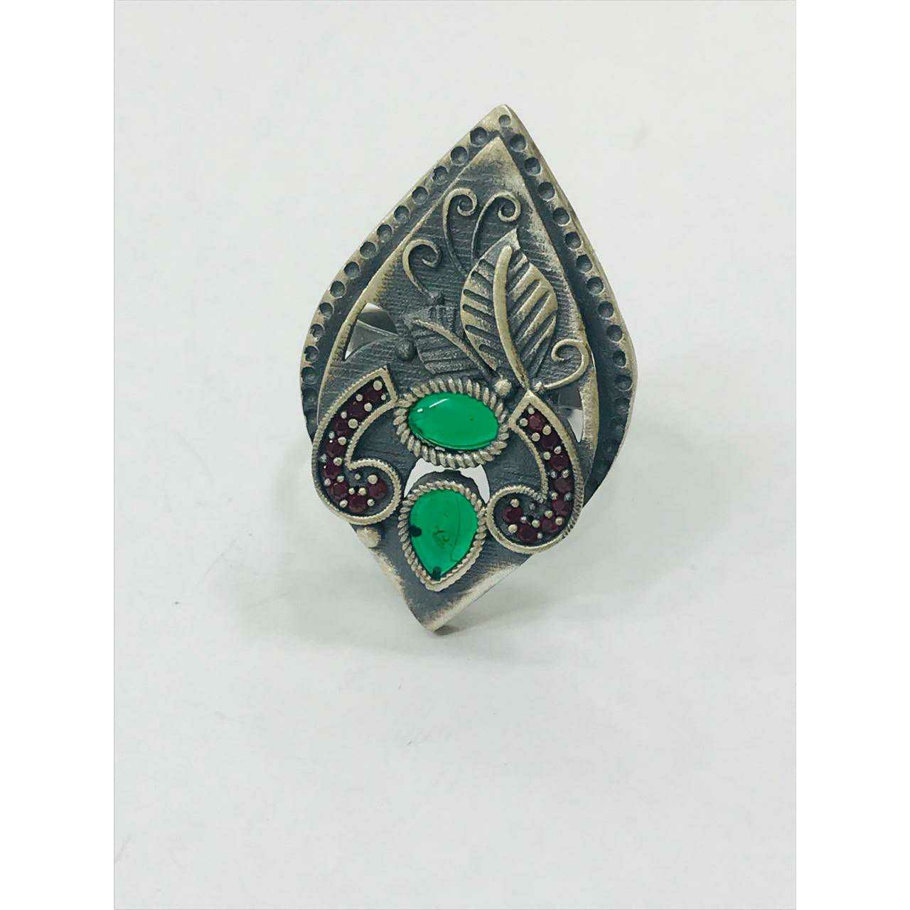 92.5 Sterling Silver Overseas Ring Ms-3285