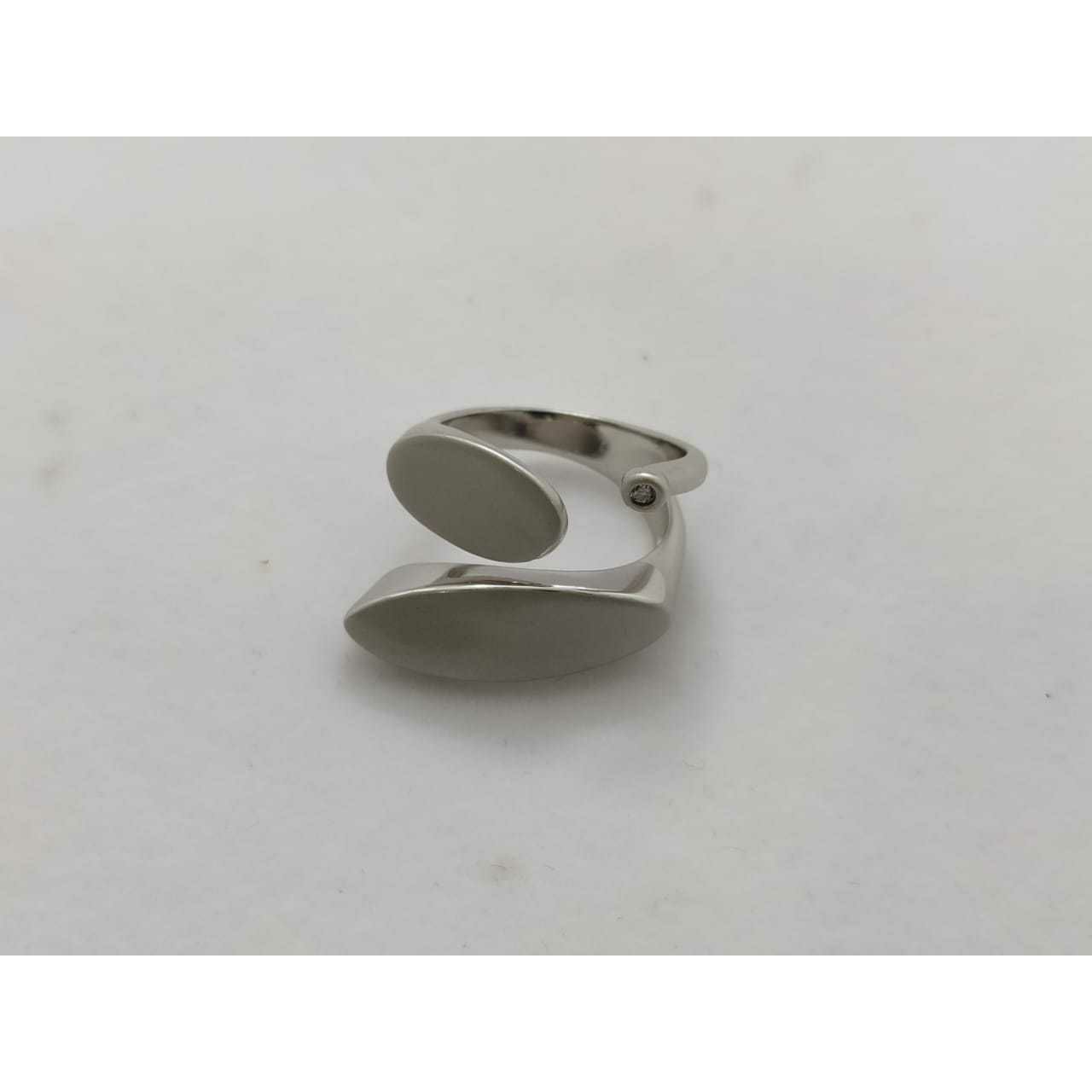 92.5 Sterling Silver Handfree Style Dezine Adjustable Ring Ms-3131