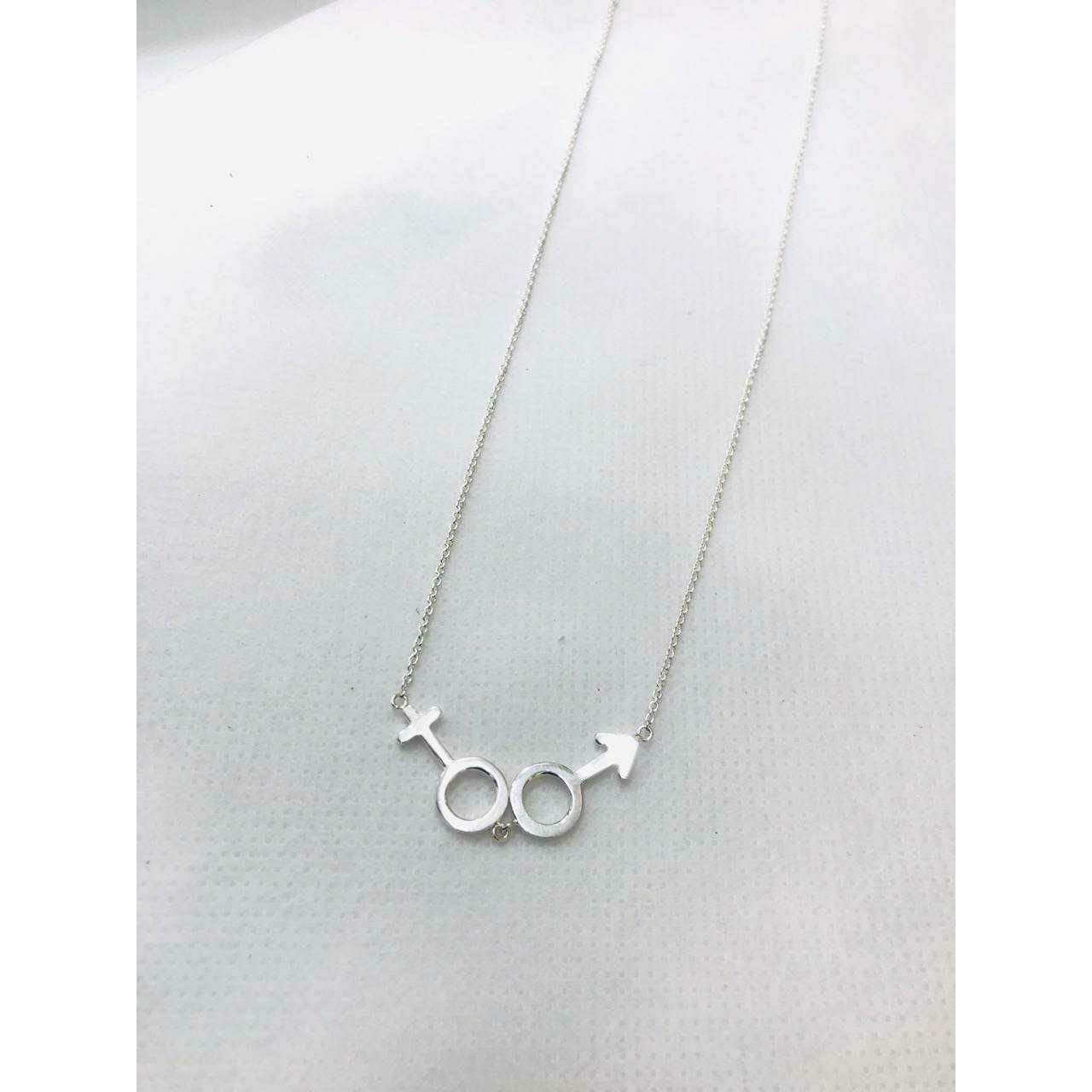 92.5 Sterling Silver Hollow Chain With Pendant(Dokiya) Ms-3068