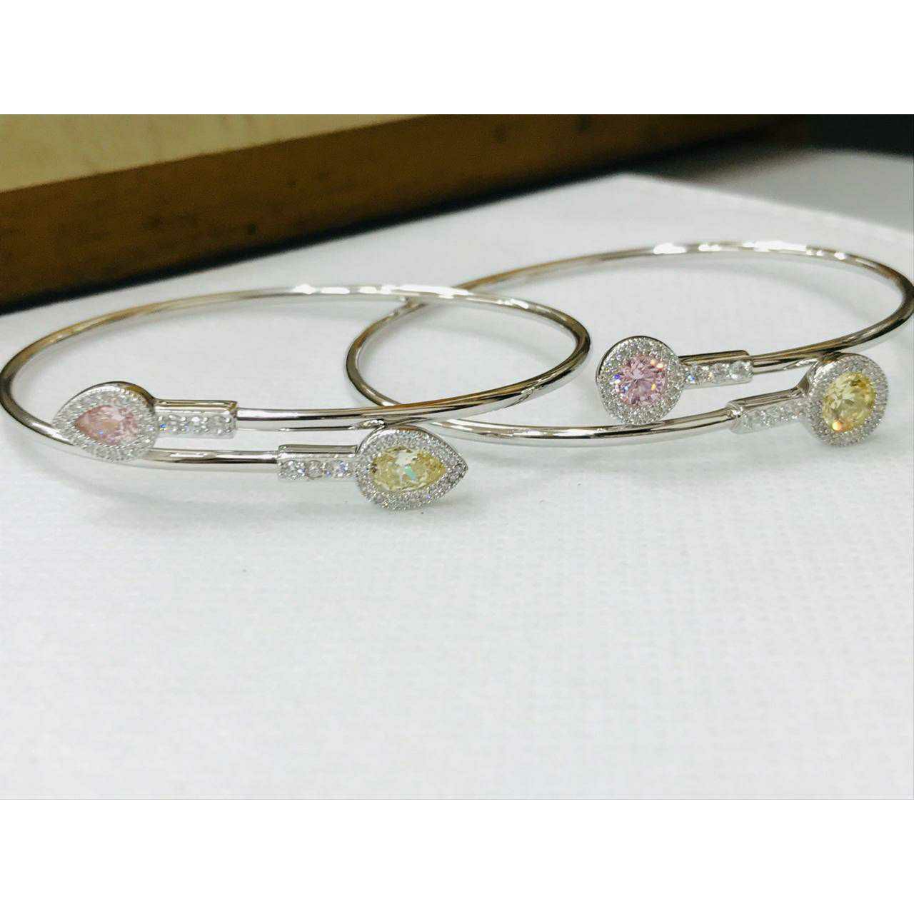 92.5 Sterling Silver Without Lock Adjustable Light Weigh Bracelet Ms-3051
