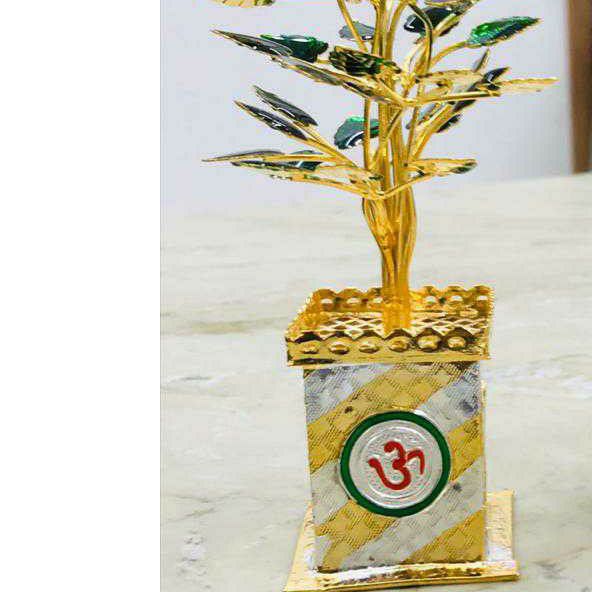 2(Two) Tone Silver Gold Ganga Jamna With Mina Tulsi Kyara Ms-2684