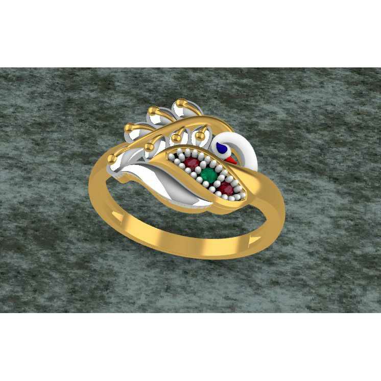Gold Finish Toe Ring Bichiya(Vichiya) Ferva Ms-2491