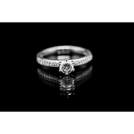 92.5 Sterling Silver White Dimond Ring Ms-2403