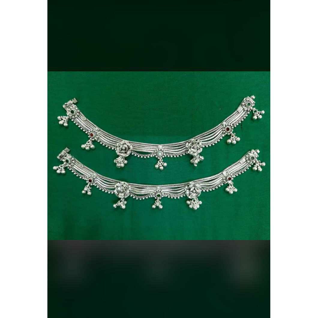 Handmade Oxodize Casting Dimond Mungi(Gungi) Ghughri Rajkoti Round Goal Khili Payal Ms-2392